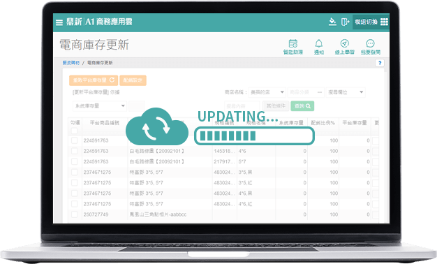 自動庫存更新
